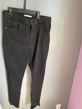 Black Men's Slim Jeans - Unbranded